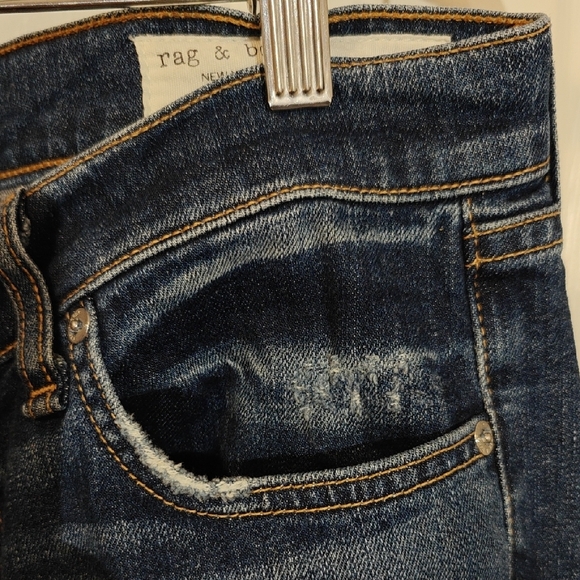 Rag & Bone Dark Blue Women's Jeans - Picture 6 of 10